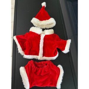 Webkinz Santa Suit Plush Stuffed Toy Clothes Hat Christmas Ganz EUC Outfit XMas